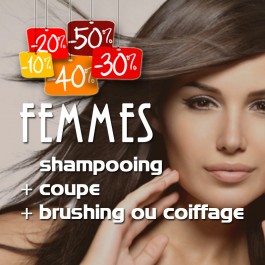 shampooing + coupe + brushing ou coiffage