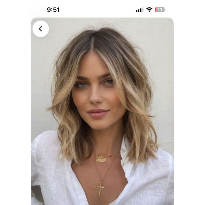 Forfait Balayage Ombré ( Coupe incluse / Cheveux carrés max épaules) - Résultat blond naturel