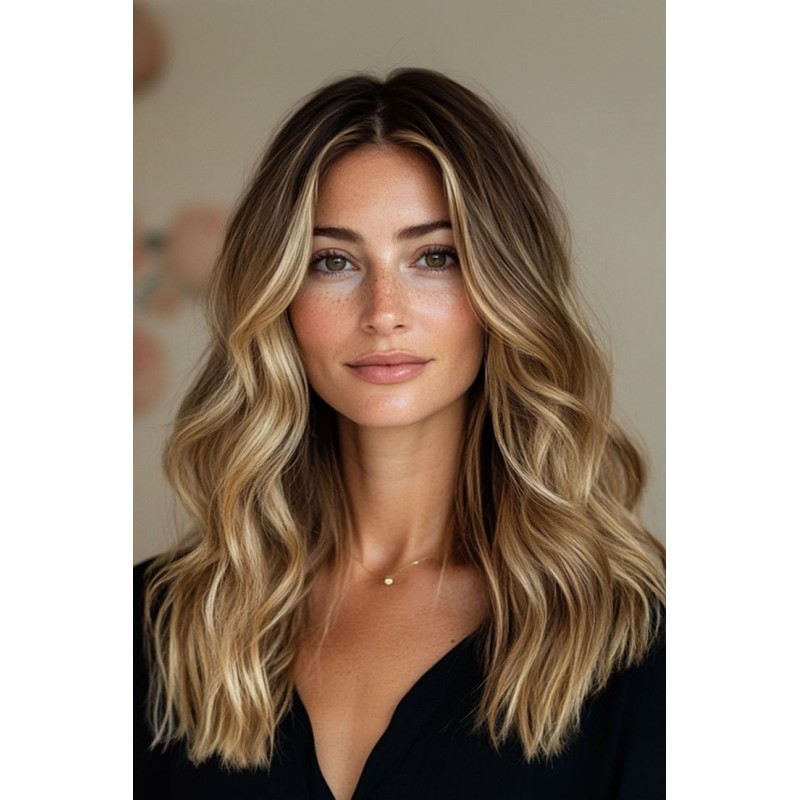 Forfait Mèches + Balayages, ou Ombrés (Cheveux Mi-longs ) - Résultat Blond miel ou doré