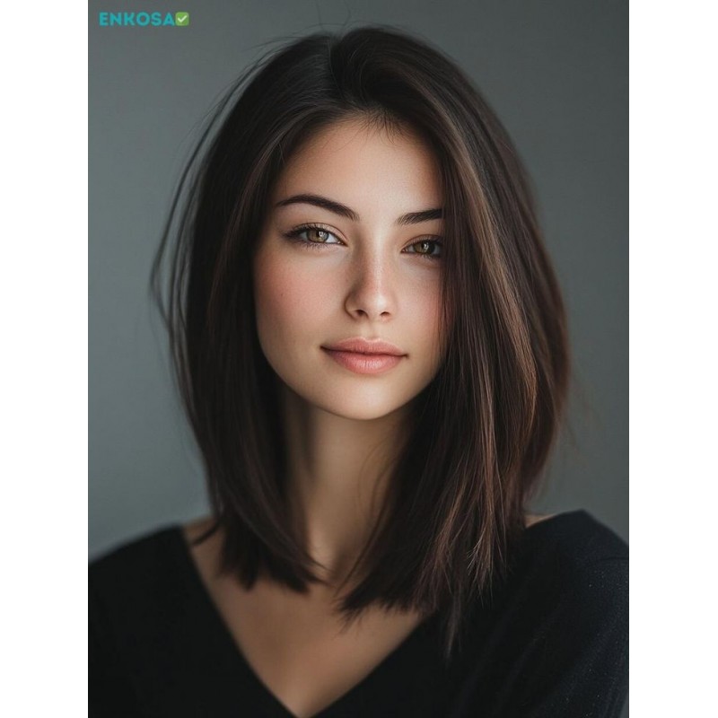 Lissage brésilien cheveux mi-longs
