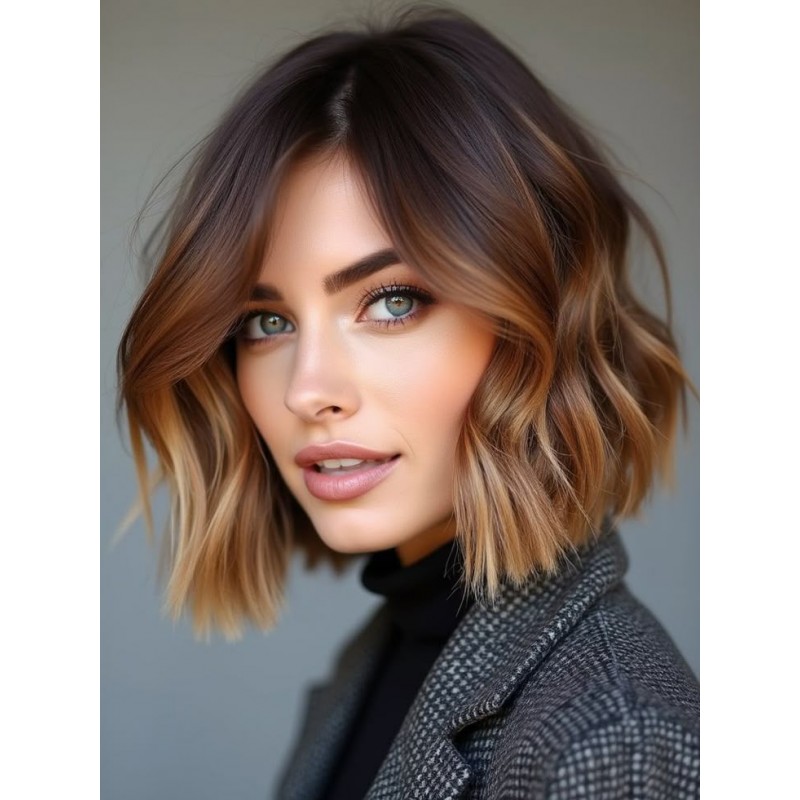 Forfait Mèches, Balayages, ou Ombrés (Coupe non incluse / Cheveux courts ou carré max épaules) - Résultat miel ou marron